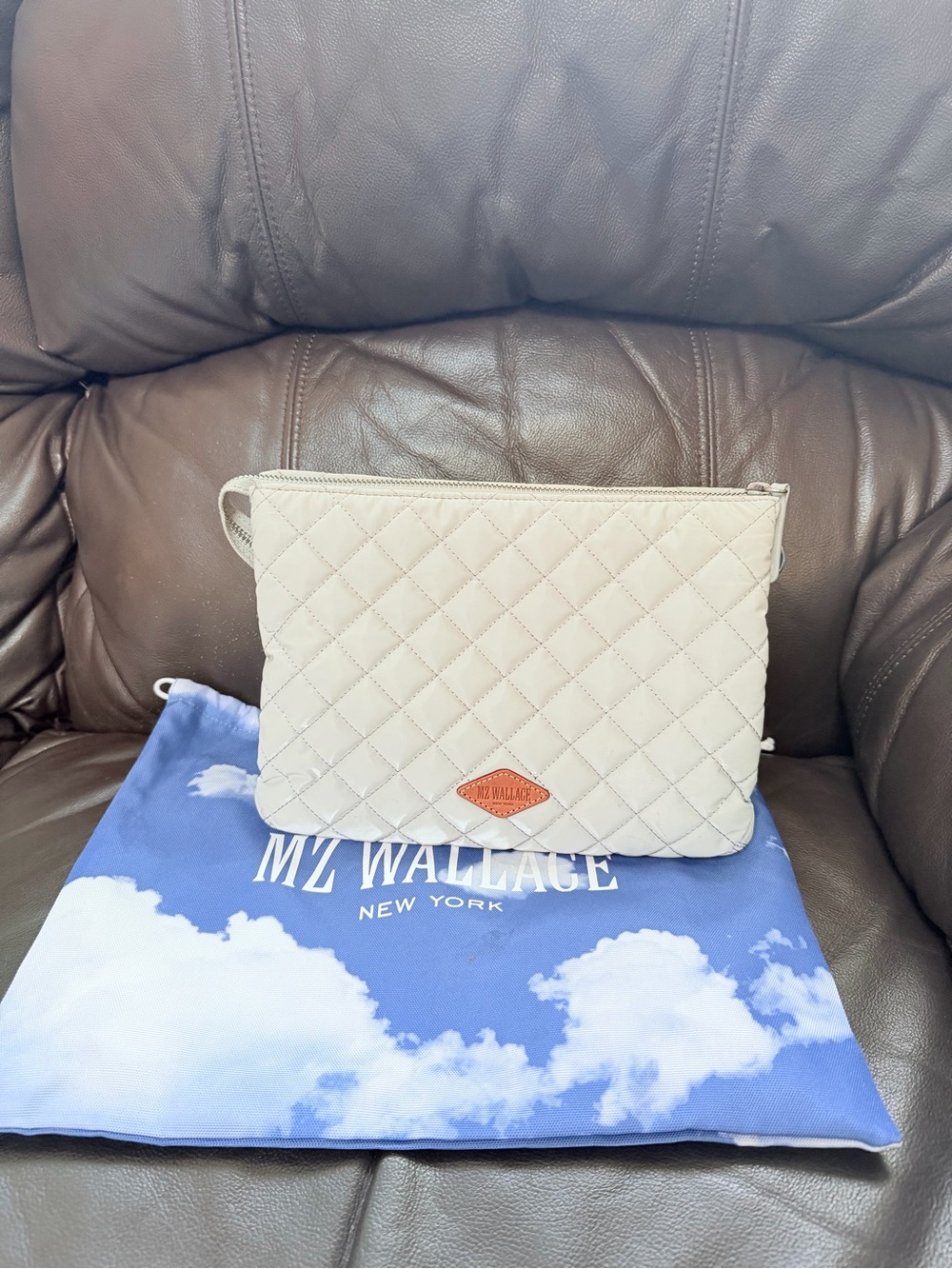 MZ Wallace light gray Pippa crossbody